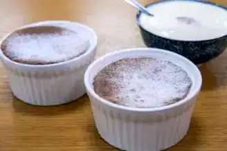 Nefis Bademli Çikolatalı Sufle Tarifi