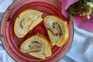 Nefis Böğürtlenli Rulo Pasta Tarifi
