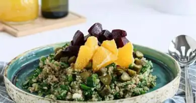Renkli Kinoa Salatası: Pancar ve Portakal Harikası