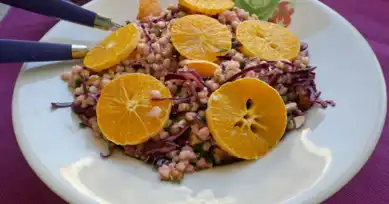 Enerji Veren Portakallı Buğday Salatası Tarifi