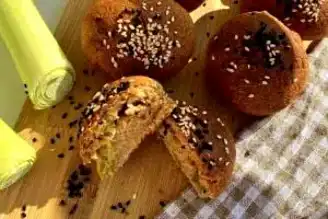 Sağlıklı Pırasalı Fit Poğaça Tarifi