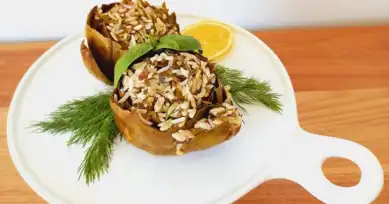Taze Otlarla Hazırlanmış Nefis Enginar Dolması Tarifi