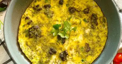 Nefis Zeytinli ve Otlu Omlet Tarifi