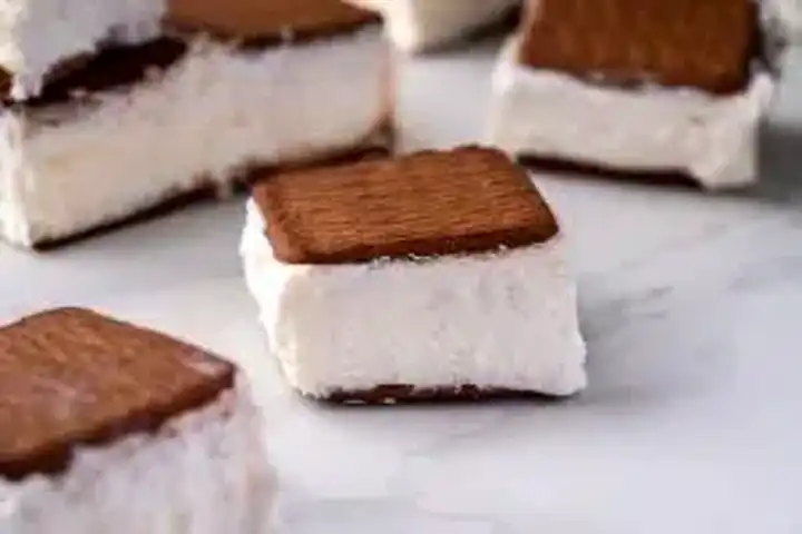 5 Malzemeyle Lezzetli Bisküvili Sandviç Dondurma!