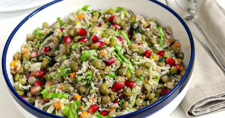 Nefis Bulgurlu Yeşil Mercimek Salatası Tarifi