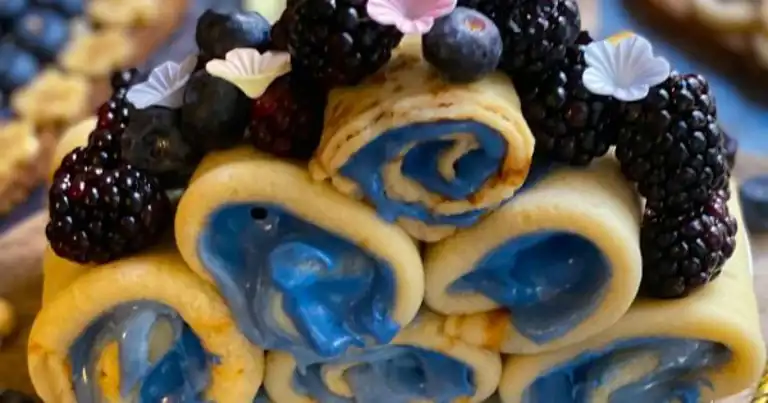 Vegan Maviş Dolgulu Krepler Tarifi