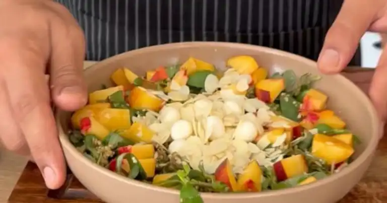 Nefis Nektarinli Semizotu Salatası Tarifi