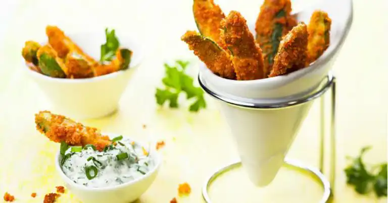 Kızarmış Parmesanlı Kabak Çubukları Tarifi