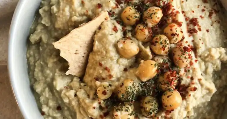 Lezzetli Patlıcanlı Humus Tarifi